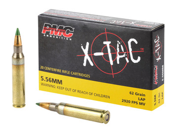 PMC 556K X-Tac 5.56x45mmNATO 62gr Light Armor Piercing 20 Per Box/50 Case