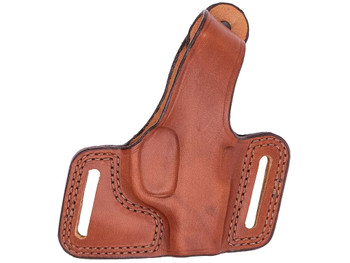 Bianchi 12843 Black Widow OWB Size 10 Tan Leather Belt Slide Fits Browning Hi-Power Fits Colt Commander Fits Springfield 1911-A1 Right Hand