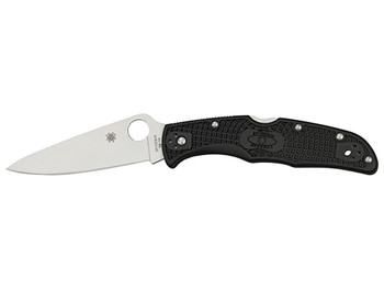Spyderco C10FPBK Endura 4 Lightweight 3.75" Folding Plain Satin VG-10 SS Blade/Purple Bi-Directional Texturing FRN Handle Includes Pocket Clip