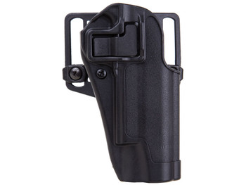 Blackhawk 410503BKR Serpa CQC OWB Size 03 Matte Black Polymer Belt Loop/Paddle Fits 1911 Government & Clones Right Hand