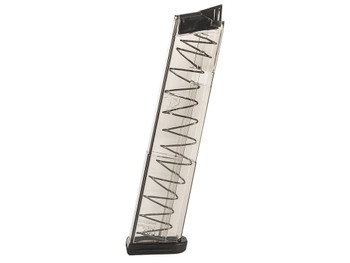 ETS Group GLK4212 Pistol Mags 12rd Extended 380 ACP Compatible w/ Glock 42 Clear Polymer