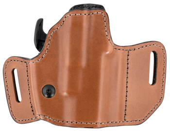 Bianchi 31831 Allusion Assent Pro-Fit OWB Size 11 Tan Leather Belt Slide Compatible w/ S&W M&P Shield/FN FNS Compact/Glock 26/27 Gen1-5 Belt Up to 1.50" Wide Right Hand                                