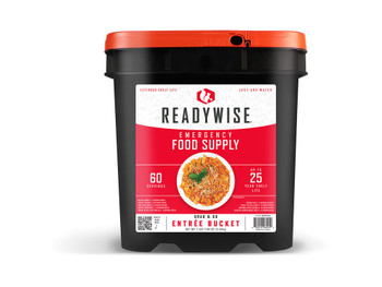 ReadyWise RW10160 Grab N Go Bucket Freeze Dried Entrees 60 Servings per Bucket