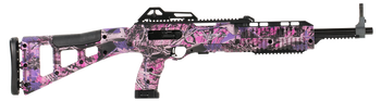 Hi-Point 4095TSPI 4095TS Carbine 40 S&W Caliber with 17.50" Barrel, 10+1 Capacity, Country Girl Metal Finish, Country Girl Camo Fixed All Weather Skeletonized Stock & Polymer Grip Right Hand          