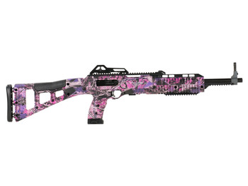 Hi-Point 4095TSPI 4095TS Carbine 40 S&W Caliber with 17.50" Barrel, 10+1 Capacity, Country Girl Metal Finish, Country Girl Camo Fixed All Weather Skeletonized Stock & Polymer Grip Right Hand