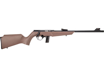 Rossi RB22L1611FDE RB22 Compact 22 LR 10+1, 16" Matte Black Button Rifled Free Floating Steel Barrel, Matte Black Stainless Steel Receiver, Flat Dark Earth Monte Carlo Stock, Right Hand