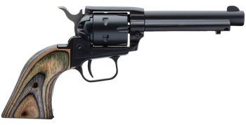 Heritage Mfg RR22MBS4 Rough Rider  22 LR 22 WMR 6 Shot 4.75" Black Satin Barrel, Cylinder & Frame, Camo Laminate Grips                                                                                  