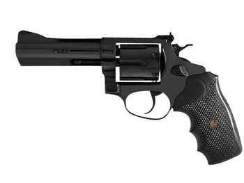 Rossi 2-RM661 RM66 Medium Frame 38 Special +P/357 Mag 6 Shot, 6" Black Stainless Steel Barrel, Cylinder & Frame, Black Textured Rubber Grip, Hammer Block Safety, Exposed Hammer