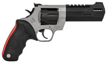 Taurus 2357055RH Raging Hunter  357 Mag 7rd 5.12" Matte Black Oxide Cylinder & Barrel Matte Stainless Steel Frame Black Rubber with Integrated Red Cushion Insert Grip                                  
