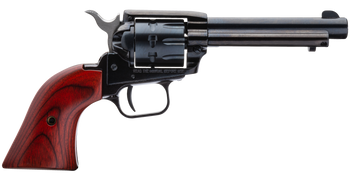 Heritage Mfg RR22999MB4 Rough Rider  22 LR 22 WMR 9 Shot, 4.75" Black Steel Barrel, Black Zinc Alloy Frame, Black Cylinder, Cocobolo Grip, Hammer/Thumb Safety, Exposed Hammer                          