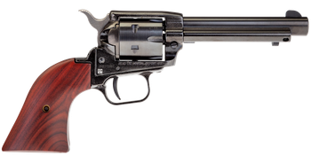 Heritage Mfg RR22B4 Rough Rider  22 LR 6 Shot, 4.75" Black Steel Barrel, Black Zinc Alloy Frame, Black Cylinder Cocobolo Grip, Hammer/Thumb Safety, Exposed Hammer                                      