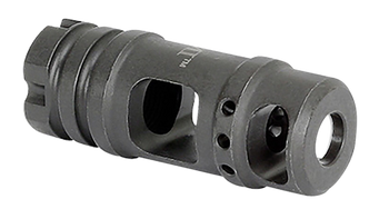 Midwest Industries MIMB6 Muzzle Brake  Black Phosphate Steel with M14x1 LH Threads for 30 Cal AK-Platform                                                                                               