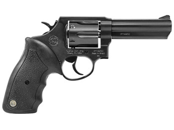 Taurus 2-820041 82 Medium 38 Special +P 6 Shot 4" Matte Black Oxide Alloy Steel Barrel, Cylinder & Frame, Black Finger Grooved Rubber Grip, Transfer Bar Safety, Exposed Hammer