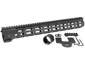 MIDWEST INDUSTRIES INC MICRM15 M-Series AR-15 6061 Aluminum Black Hard Coat Anodized 15