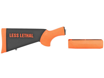 Hogue 08742 OverMolded Less Lethal Black/Orange Fits Remington 870
