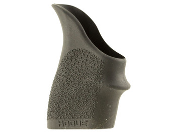 Hogue 18300 HandAll Beavertail Grip Sleeve made of Rubber with Textured Black Finish & Finger Groove for S&W M&P Shield (45); Kahr P-Series, CW (9 & 40)