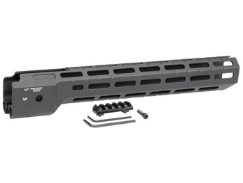 Midwest Industries MICRPC9X Combat Ruger PC9 M-Lok Handguard Black Hardcoat Anodized 6061-T6 Aluminum 14