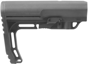 Mission First Tactical BMS Battlelink Minimalist Stock Collapsible Black Synthetic for AR-15, M16, M4 with Commercial Tubes (Tube Not Included)                                                         