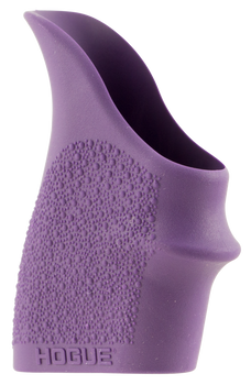 Hogue 18406 HandAll Beavertail Grip Sleeve Textured Purple Rubber for Glock 26, S&W M&P Shield, Ruger LC9                                                                                               