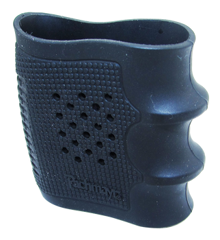 Pachmayr 05166 Tactical Grip Glove  made of Rubber with Black Finish & Finger Grooves for S&W Sigma, Walther P99 & Taurus 24/7                                                                          