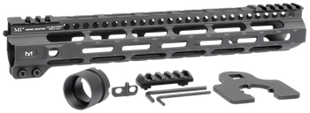 Midwest Industries MICRLW12625 Combat Lightweight AR-15 Black Hardcoat Anodized Aluminum/Polymer 12.625" Picatinny/M-LOK                                                                                