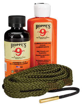 Hoppe's 110030 1-2-3 Done Cleaning Kit 7.62mm / 30 Cal Rifles (Clam Package)                                                                                                                            