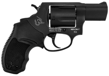 Taurus 2905021 905  9mm Luger 5rd 2" Barrel, Overall Matte Black Oxide Metal Finish,  Finger Grooved Black Rubber Grip & Fixed Sights                                                                   