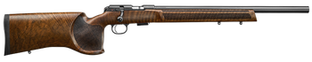 CZ-USA 02345 CZ 457 Varmint MTR Full Size 22 LR 5+1 20" Black Nitride 20.5 Barrel Black Nitride Steel Receiver Turkish Walnut Fixed Varmint-Style Stock Right Hand                                      