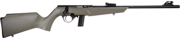 Rossi  RB22  Compact 22 LR 10+1, 16" Matte Black Button Rifled Free Floating Steel Barrel, Matte Black Stainless Steel Receiver, OD Green Monte Carlo Stock, Right Hand                                 