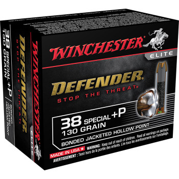 WIN DEFENDER 38SPL+P 130G JHP 20/200