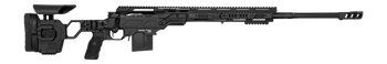 Cadex Inc CDX30LITE30824BR20I2F1 CDX-30 Lite 308 Win 10+1 24" Black DLC Fluted Threaded Barrel, Black Cerakote Receiver w/Picatinny Rail, M-LOK Handguard, Adjustable Folding Black Buttstock, Black Pol