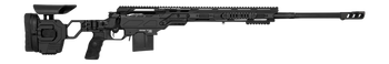 Cadex Inc CDX30LITE30824BR20I2F1 CDX-30 Lite 308 Win 10+1 24" Black DLC Fluted Threaded Barrel, Black Cerakote Receiver w/Picatinny Rail, M-LOK Handguard, Adjustable Folding Black Buttstock, Black Pol