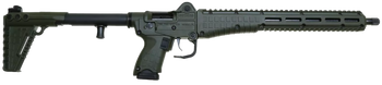 Kel-Tec SUB2K9GLKGRN10 SUB2000 Gen3 9mm Luger 10+1 16.15" Black Steel Threaded Barrel, Green Picatinny Rail Aluminum Receiver, M-LOK Slots Handguard, Green Synthetic Folding Stock, Black Polymer Grip 