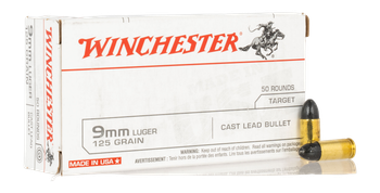 WIN USA9MM125 9MM USA TARGET CLB 125GR   50/10