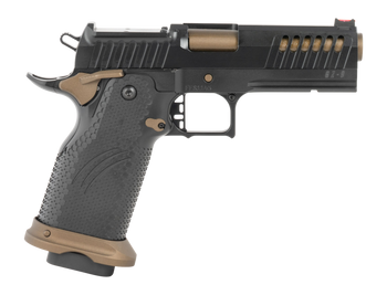 Fierce Firearms FGZ-9-C-BBZ Grizz Commander 9mm Luger 19+1 4.25" Black Bull Barrel, Steel Optic Ready/Serrated Slide, Burnt Bronze Cerakote w/Black Controls Steel Frame w/Accessory Rail, RMR Footprint