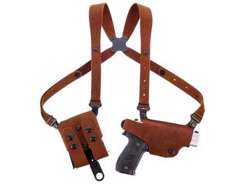 Galco CL2-894R Classic Lite 2.0 Shoulder System Shoulder Fits Chest Up To 56"/Sig P365 X Macro Tan Steerhide Right Hand