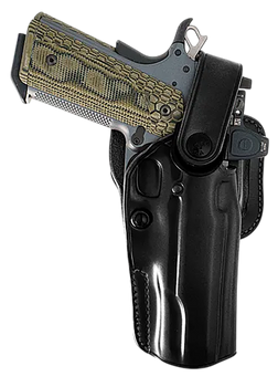 Galco APO226RB APO Strongside/Crossdraw OWB Black Steerhide Fits Glock 19 Gen 1-5 Belt Holster Mount Right Hand                                                                                         