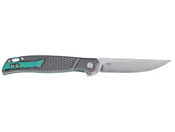 CRKT K440XXP SCAR EDC 3.30" Folding Plain Satin D2 Steel Blade, Gray Textured Aluminum Handle