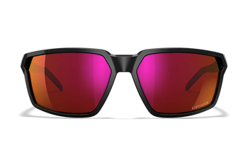 Wiley X AC6SRA06 Sierra  M/L Red Mirror Lens Polycarbonate Gloss Black Frame                                                                                                                            