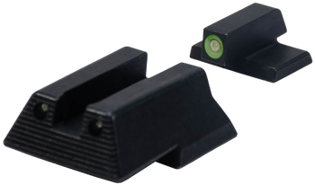 HK 51000933 Night Sight Set  Fixed Green Tritium Black Frame Fits HK VP9/P30/VP40/HK45                                                                                                                  