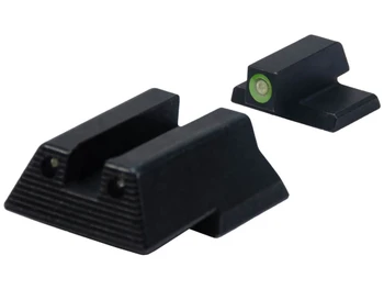 HK 51000933 Night Sight Set Fixed Green Tritium Black Frame Fits HK VP9/P30/VP40/HK45