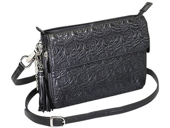 GTM GTM-10/BK CLUTCH PURSE EMBROID LMBSKN
