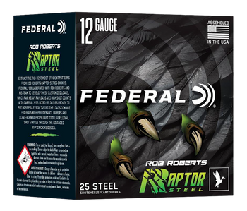 Federal RRS1382  Rob Roberts Raptor 12Gauge 3" 1 3/8oz 2Shot 25 Per Box/10 Case                                                                                                                         