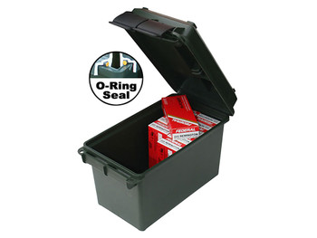 MTM Case-Gard AC50C40 Ammo Can 50Cal Rifle Black Polypropylene