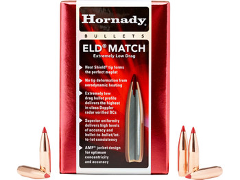 Hornady 263311 6.5mm .264 140gr Extremely Low Drag-Match 500 Per Box/6 Case