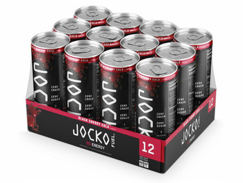 Jocko Fuel 29000 Black Cherry Vanilla Energy Drinks 12oz 12Pack