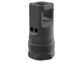 Breek Arms BRK4431 Echo Single Port Plan B Black Nitride Steel 5/8"x24 Threads 30 Cal