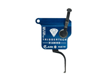 TriggerTech R7LSAB02TNF Diamond Black Flat Straight Fits Remington 700 Left Hand
