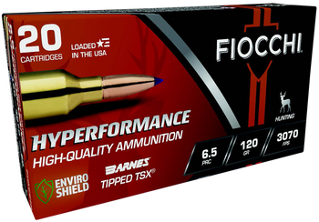 Fiocchi 65PRCTT Hyperformance  6.5PRC 120gr Barnes Tipped TSX 20 Per Box/10 Case                                                                                                                        