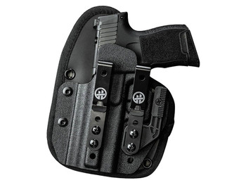 Adaptive Tactical HT01005R OmniCarry HofTac Holster IWB Black Belt Clip Mount Left Hand